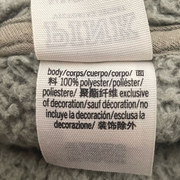 PINK Victoria’s Secret Half Zip Fleece Teddy Pull Over Shake Green Size Small - Picture 8 of 9